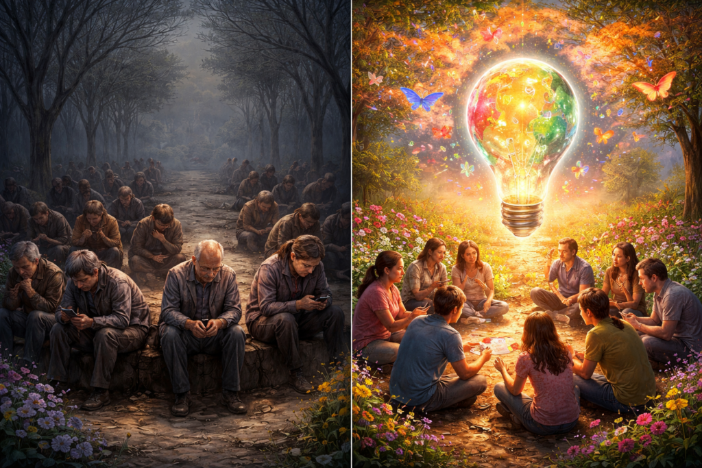 कविता को ध्यान में रखकर सृजित चित्र